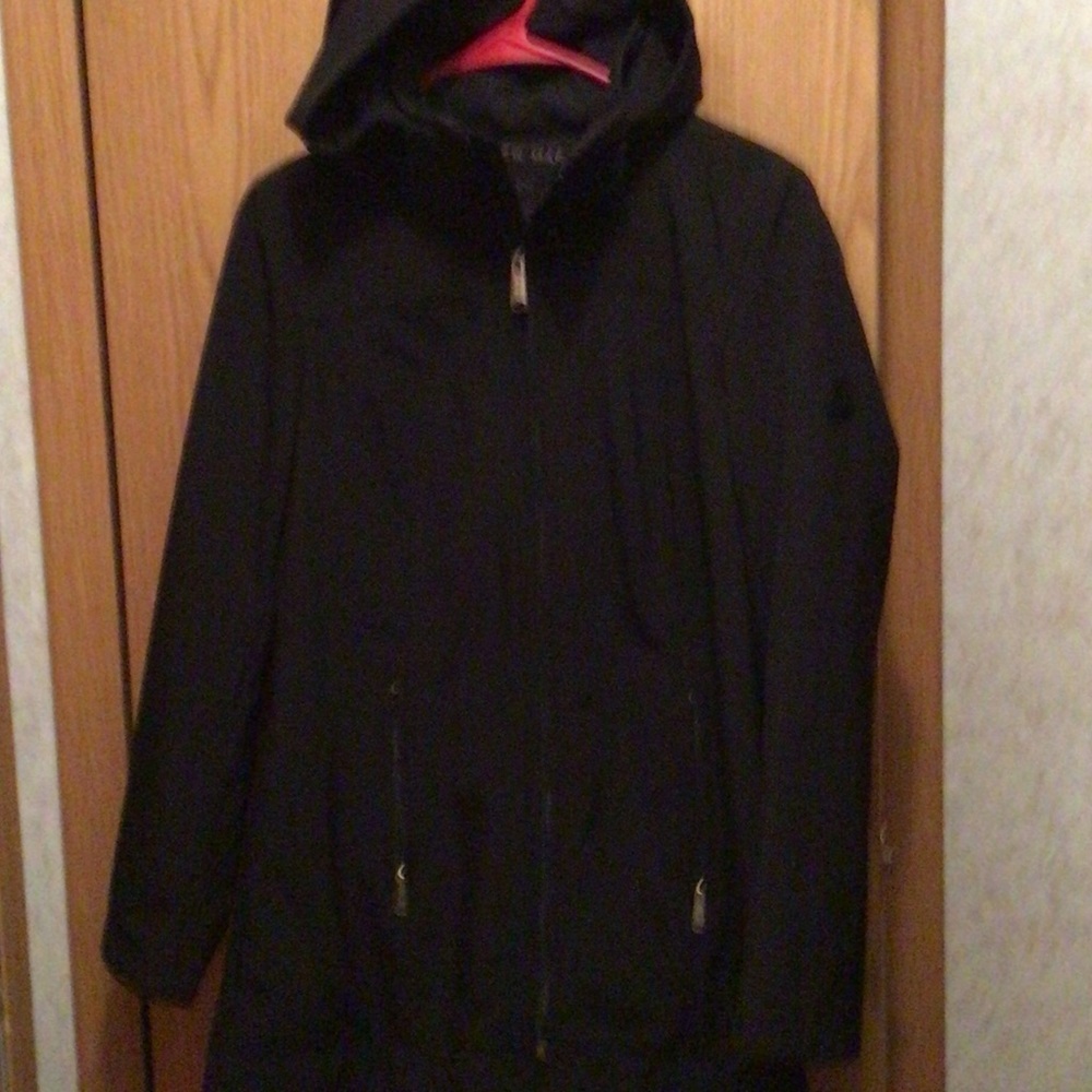 Andrew Marc Charcoal Jacket with Logo
